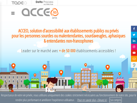 'acce-o.fr' screenshot