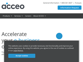 'acceo.com' screenshot
