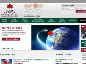 'accescanada.com' screenshot