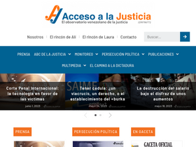 'accesoalajusticia.org' screenshot