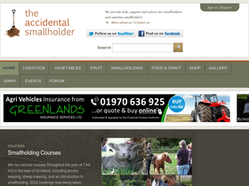 'accidentalsmallholder.net' screenshot