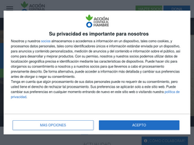'accioncontraelhambre.org' screenshot