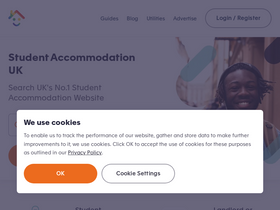 'accommodationforstudents.com' screenshot