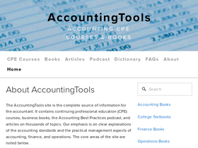 'accountingtools.com' screenshot
