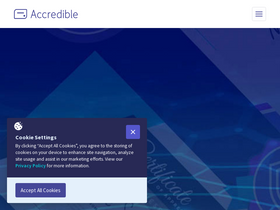 'accredible.com' screenshot