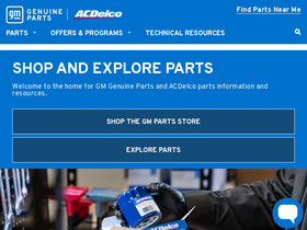 'acdelco.com' screenshot
