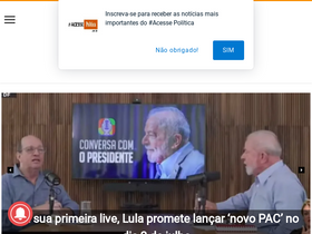'acessepolitica.com.br' screenshot