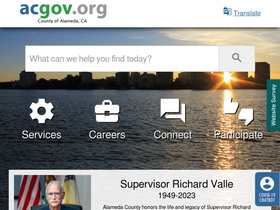 'acgov.org' screenshot