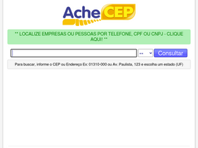 'achecep.com.br' screenshot