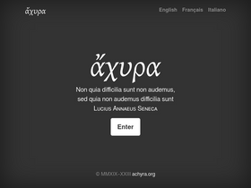 'achyra.org' screenshot