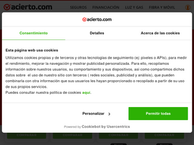 'acierto.com' screenshot