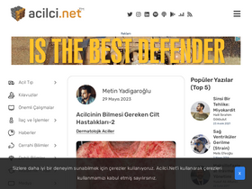 'acilci.net' screenshot