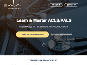 'acls-algorithms.com' screenshot
