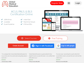 'acls-pals-bls.com' screenshot