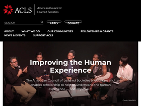 'acls.org' screenshot