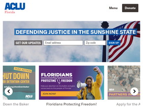 'aclufl.org' screenshot