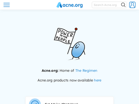 'acne.org' screenshot