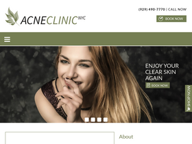 'acneclinicnyc.com' screenshot