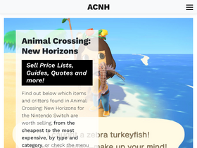 'acnh.co' screenshot