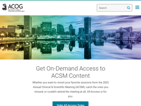 'acog.org' screenshot
