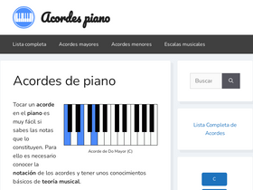 'acordespiano.com' screenshot