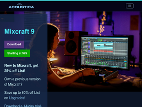 'acoustica.com' screenshot