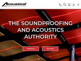 'acousticalsolutions.com' screenshot