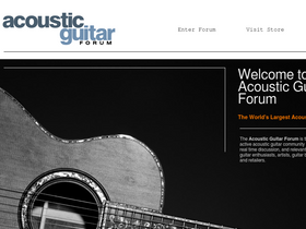 'acousticguitarforum.com' screenshot