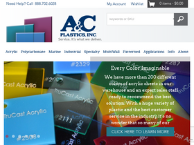 'acplasticsinc.com' screenshot