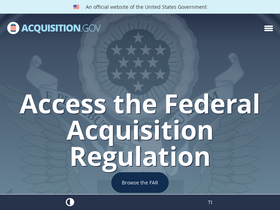 'acquisition.gov' screenshot