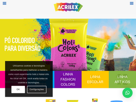 'acrilex.com.br' screenshot