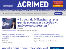 'acrimed.org' screenshot