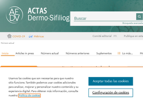'actasdermo.org' screenshot