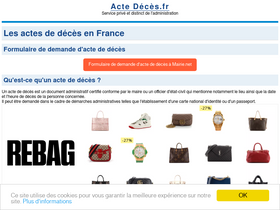 'acte-deces.fr' screenshot