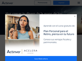 'actinver.com' screenshot