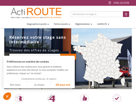 'actiroute.com' screenshot