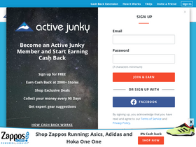 'activejunky.com' screenshot