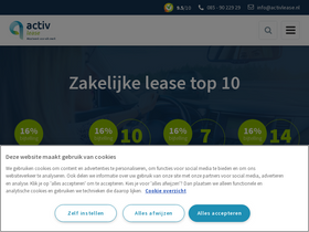 'activlease.nl' screenshot