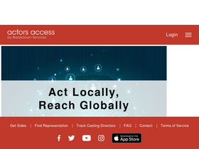 'actorsaccess.com' screenshot