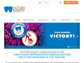 'actorsequity.org' screenshot