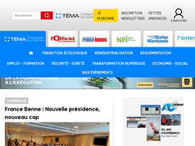 'actu-transport-logistique.fr' screenshot