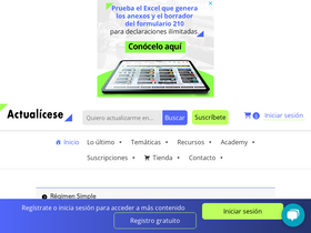 'actualicese.com' screenshot