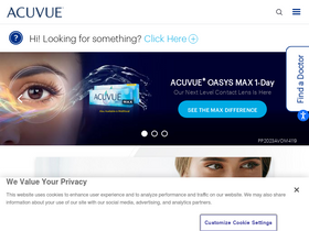 'acuvue.com' screenshot