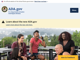 'ada.gov' screenshot