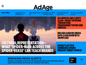 'adage.com' screenshot