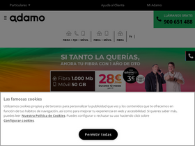 'adamo.es' screenshot