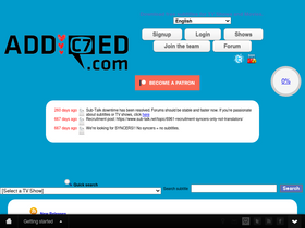 'addic7ed.com' screenshot