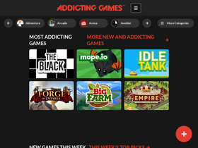 'addictinggames.com' screenshot
