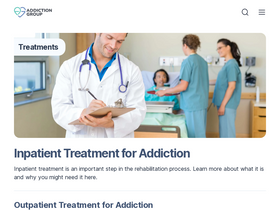 'addictiongroup.org' screenshot