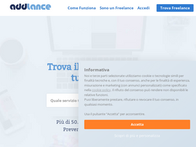 'addlance.com' screenshot